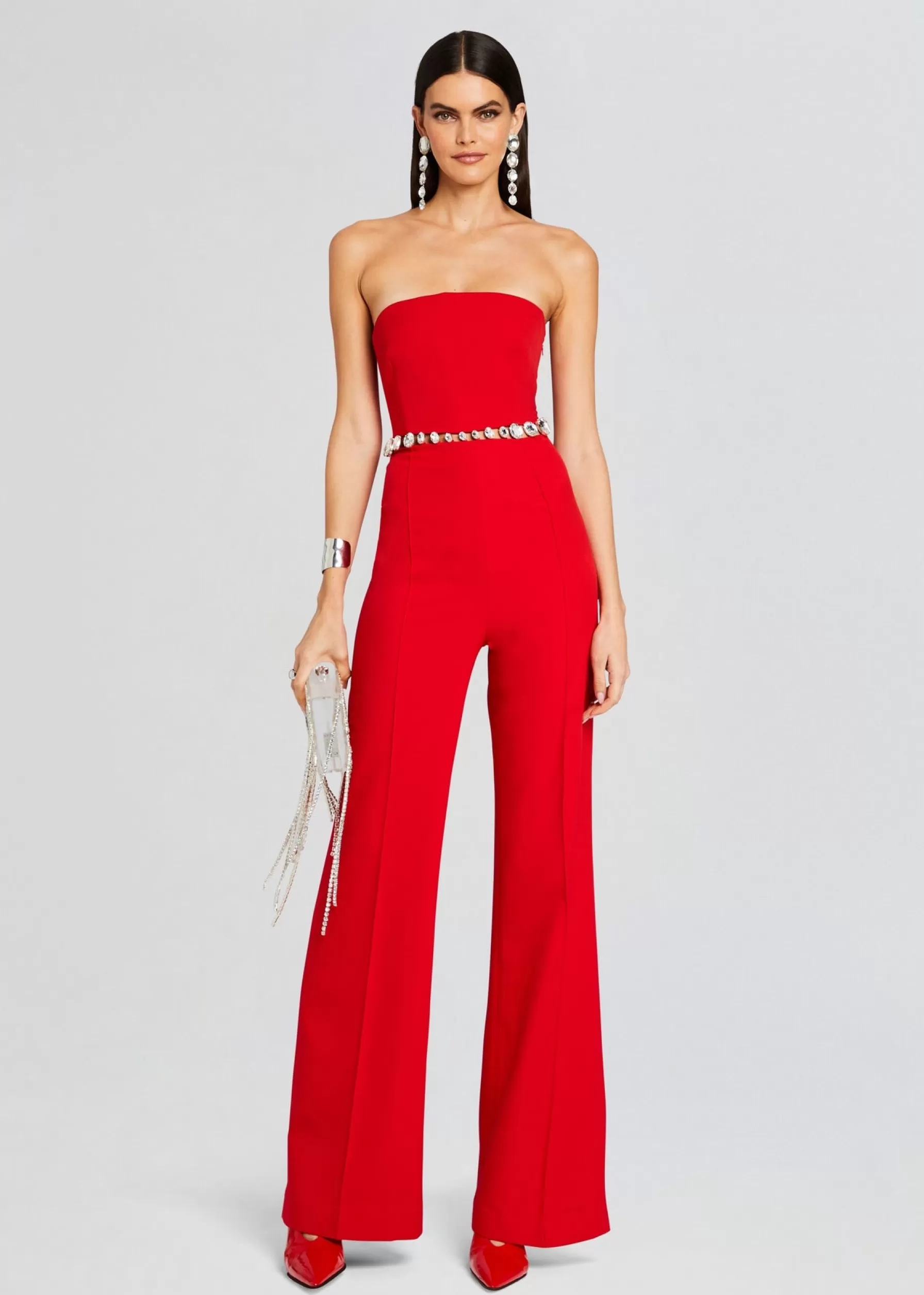 Retrofete Glenda Jumpsuit Fiery Red/Silver Best Sale